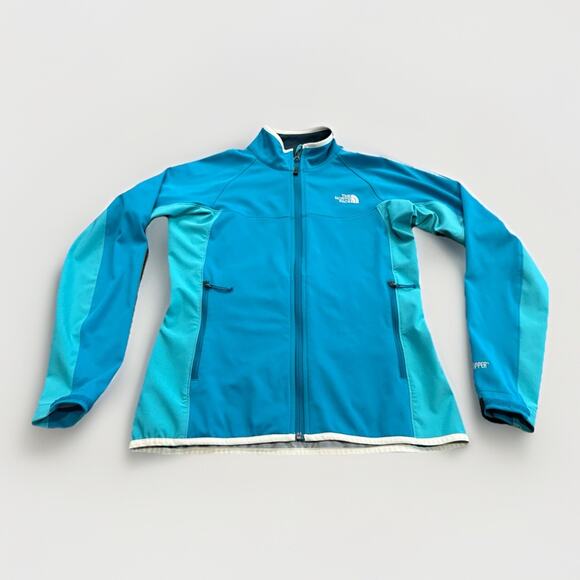 The North Face Womens Blue Green Windstopper Summit Series Hiking Jacket Size M - Picture 1 of 14